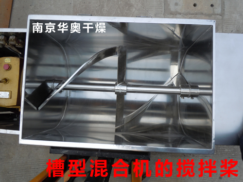 槽型混合機的攪拌結(jié)構(gòu) 槽型混合機的攪拌結(jié)構(gòu)